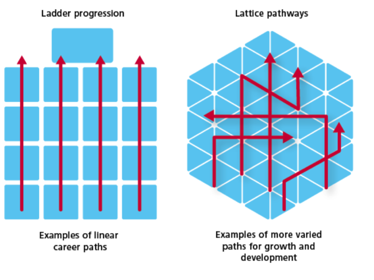 Sarah Gibson discusses the career ladder vs. the career lattice.