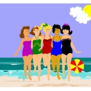 Women on the beach
